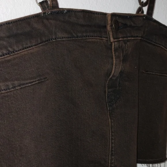 Wild Fable Brown Sleeveless Crop Bustier Top - Picture 6 of 13